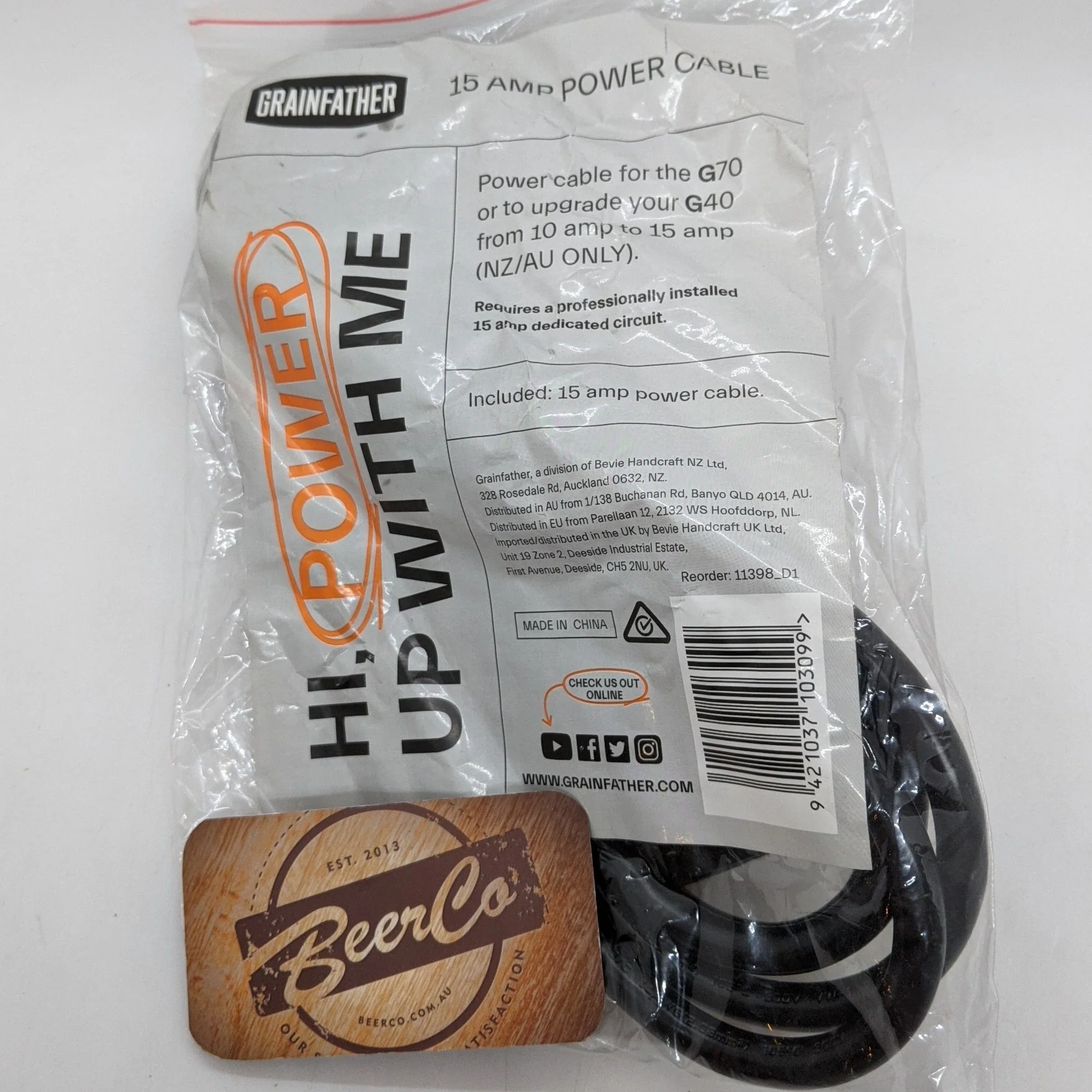 15 Amp Power Cable | G40 & G70 - Image 2