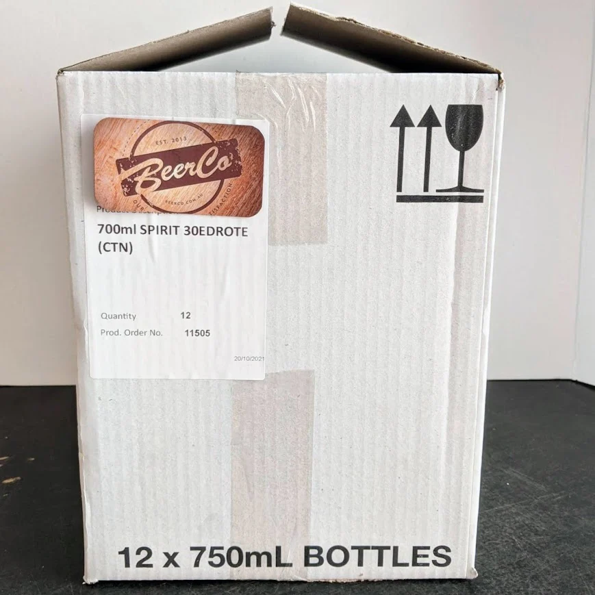 700ml Flint Glass Spirit Bottle With 30mm ROTE Neck (Carton of 12) - Image 3