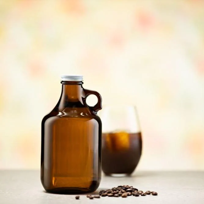 946mL 32oz Amber Glass Squealer Bottle With 38mm 400 Screw Neck - Image 5