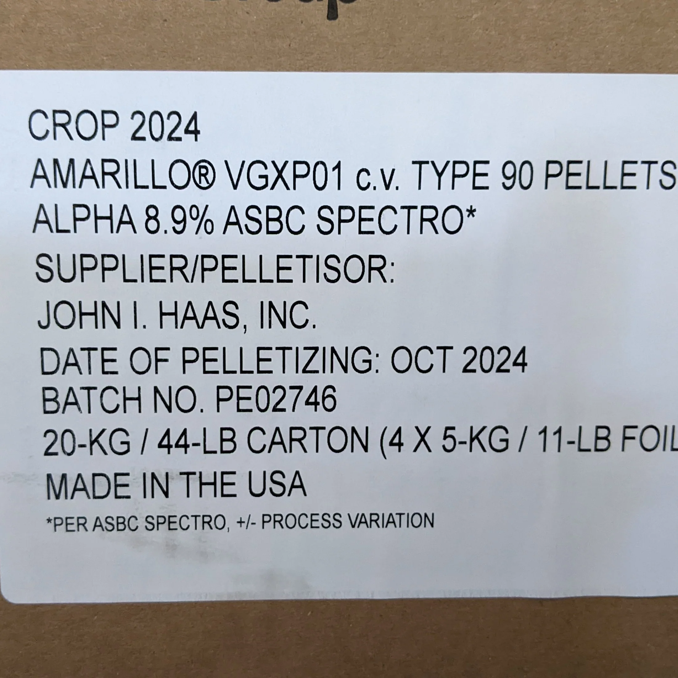 Amarillo® VGXP01 CV. US Hops - Image 5