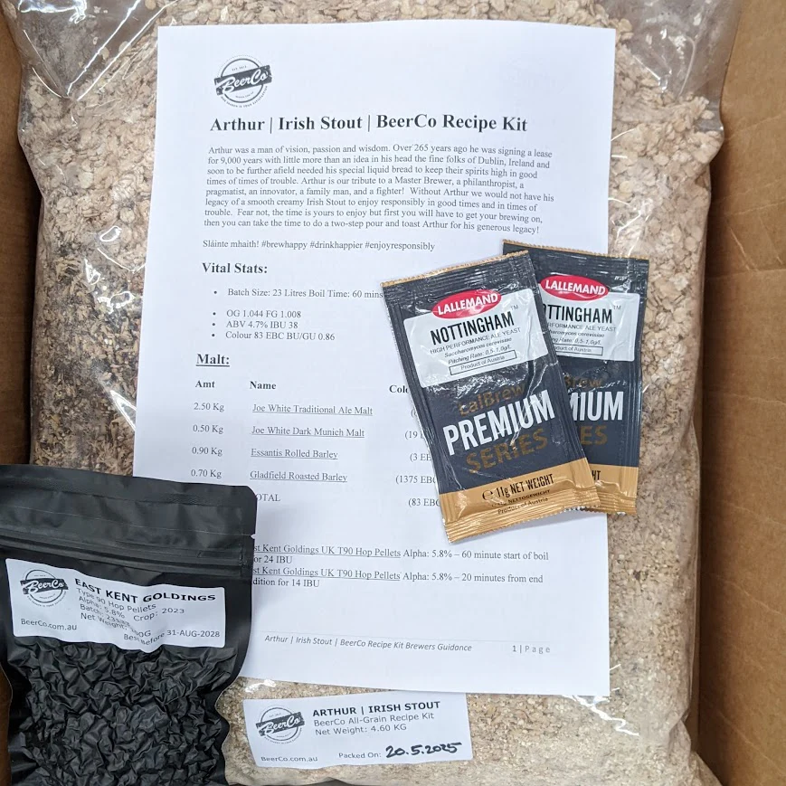 Arthur | Irish Stout | BeerCo All Grain Brewers Recipe Kit - Image 3