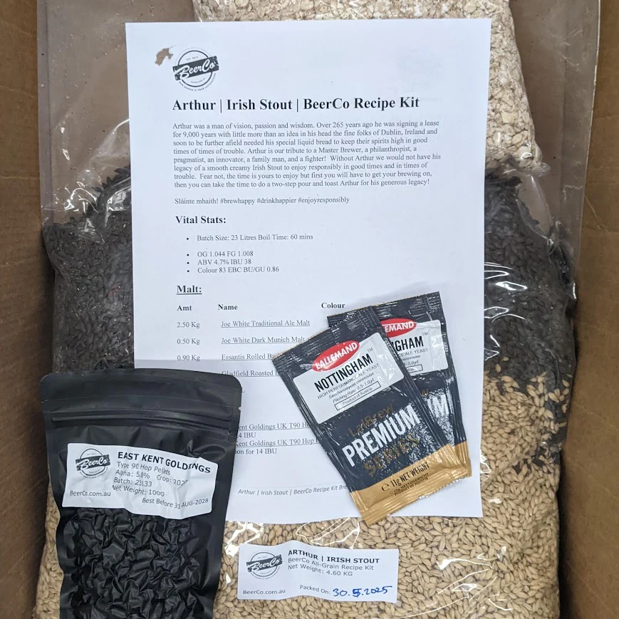Arthur | Irish Stout | BeerCo All Grain Brewers Recipe Kit - Image 4