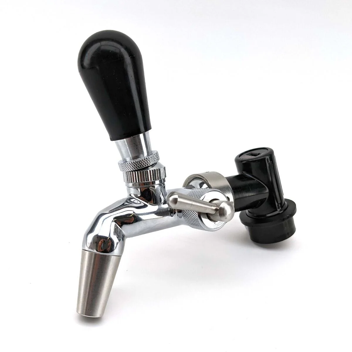 Ball Lock Disconnect (Black/Liquid) - with Integrated Tap Shank and Collar - Image 4