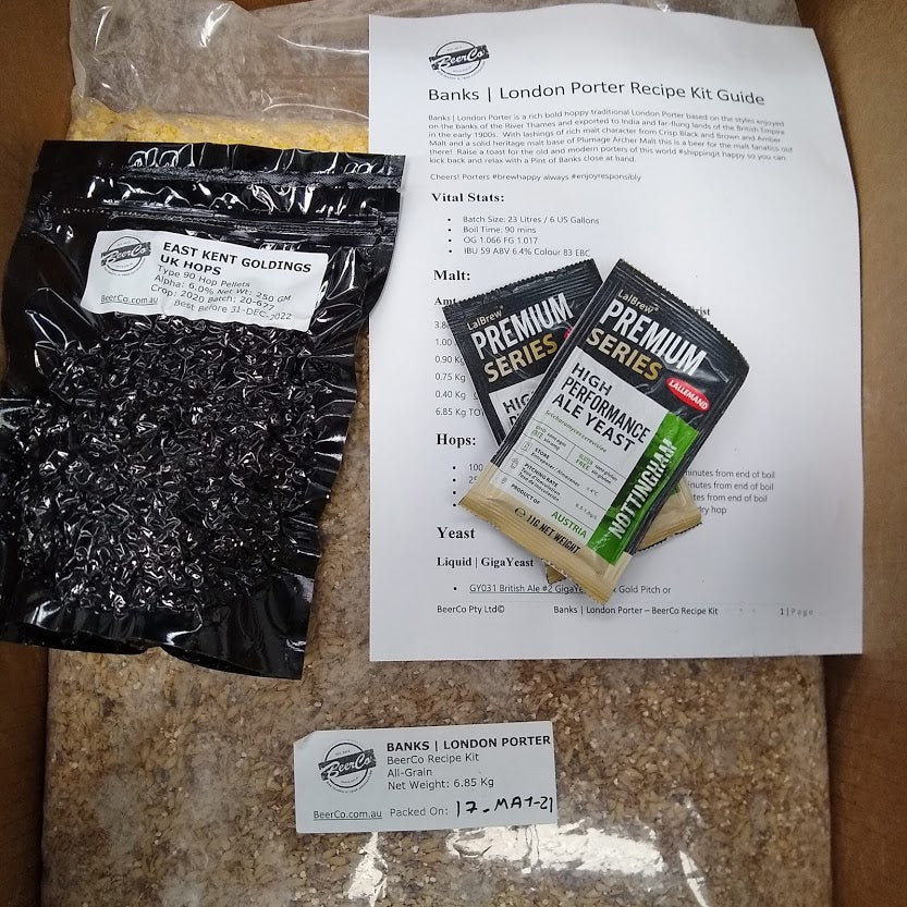 Banks | London Porter | BeerCo All Grain Brewers Recipe Kit - Image 3