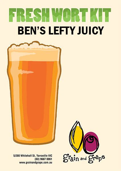 Ben's Lefty Juice | NEIPA | Artisan Ale | Fresh Wort Kit Only - Image 3