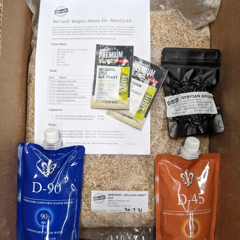 Bernard | Belgian Abbey Ale | BeerCo All Grain Brewers Recipe Kit - Image 2