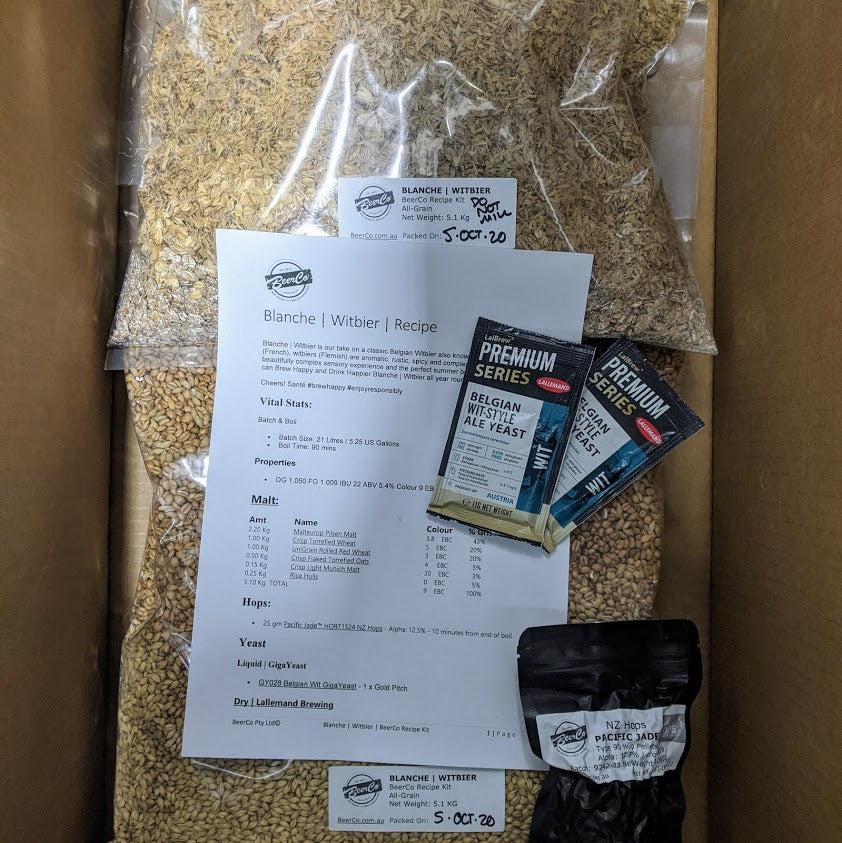 Blanche | Witbier | BeerCo All Grain Brewers Recipe Kit - Image 2