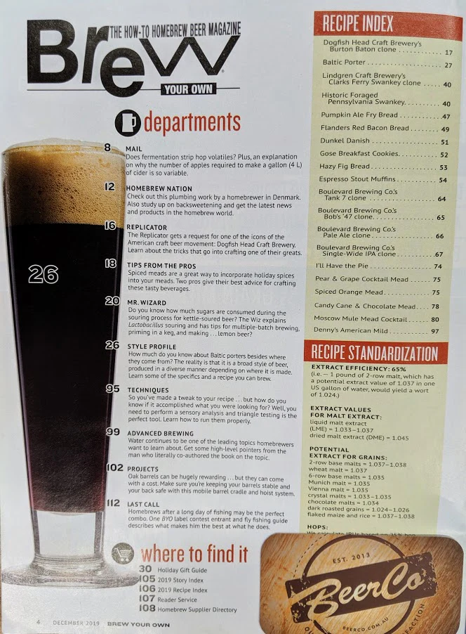 Brew Your Own - BYO Magazine - December 2019 - Vol. 25, No. 8 - Image 3
