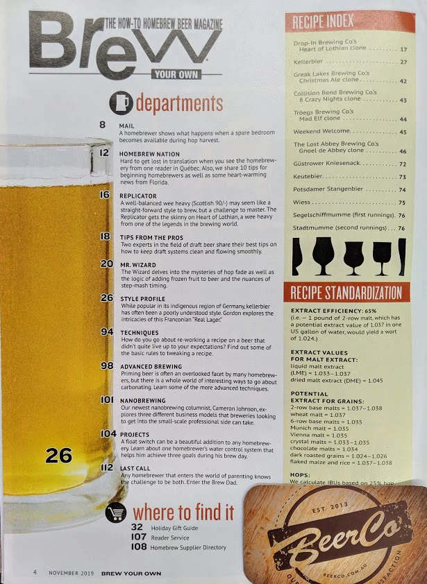 Brew Your Own - BYO Magazine - November 2019 - Vol. 25, No. 7 - Image 3