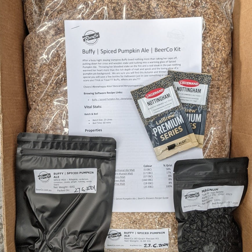 Buffy | Spiced Pumpkin Ale | BeerCo All Grain Brewers Recipe Kit - Image 2