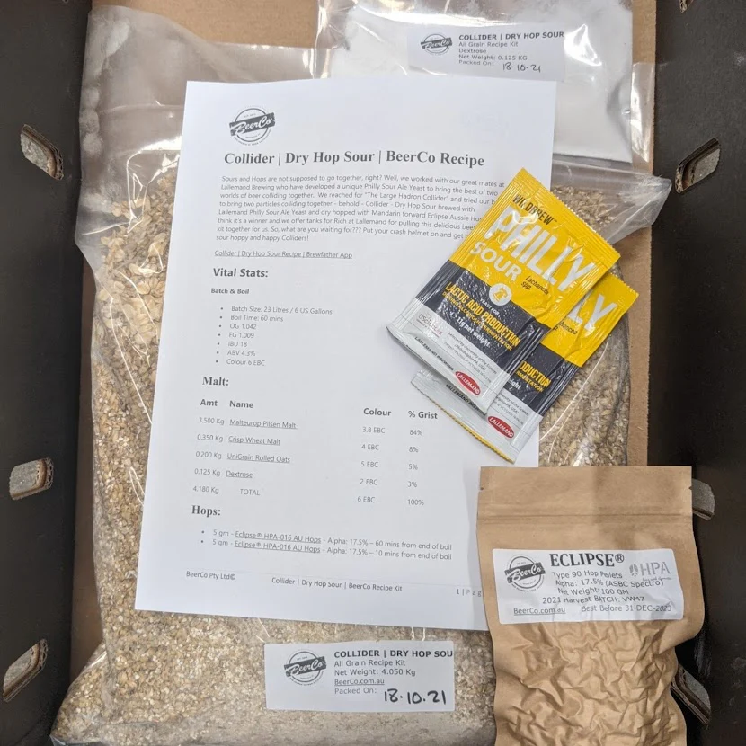 Collider | Dry Hop Sour Ale | BeerCo All Grain Brewers Recipe Kit - Image 3