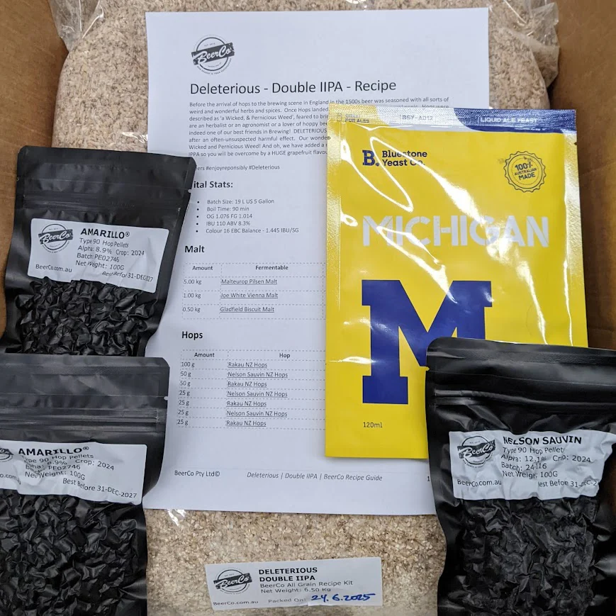 Deleterious | Double IIPA | BeerCo All Grain Brewers Recipe Kit - Image 4