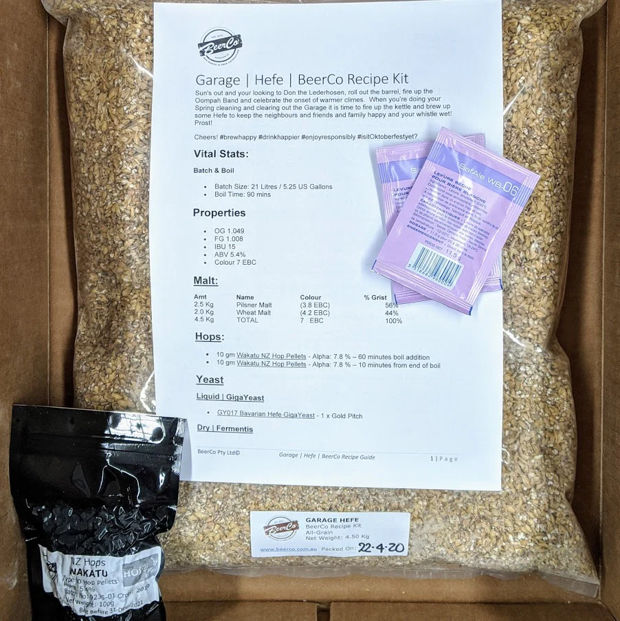 Garage | Hefe | BeerCo All Grain Brewers Recipe Kit - Image 2