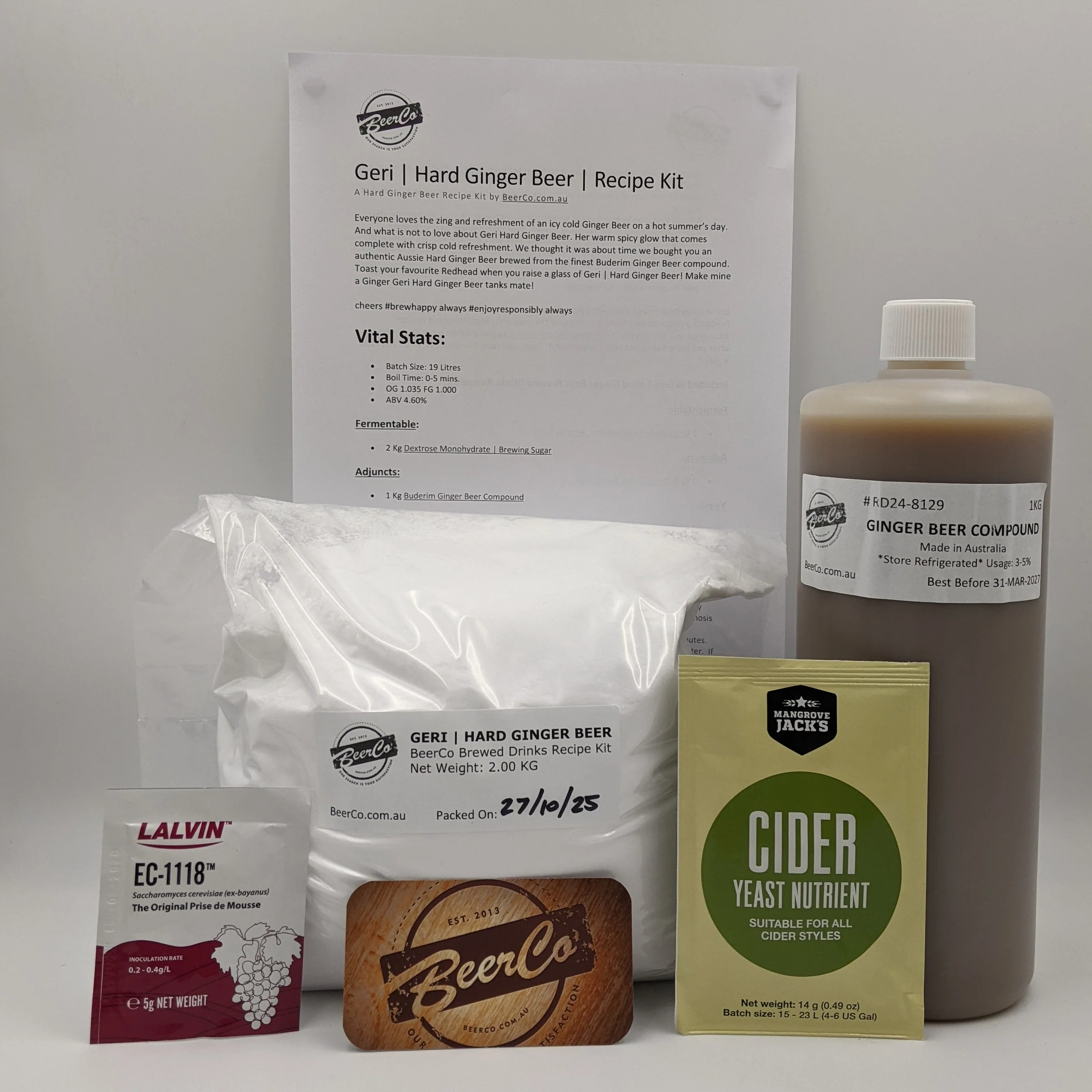 Geri | Hard Ginger Beer | Brewed Drinks Recipe Kit - Image 4