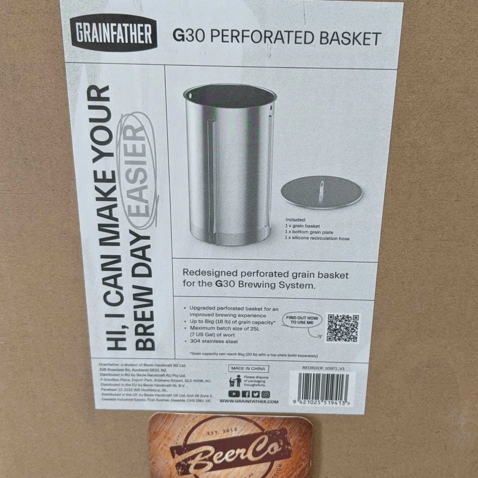 Grainfather | G30 Perforated Basket & Rolled Plate - Image 2
