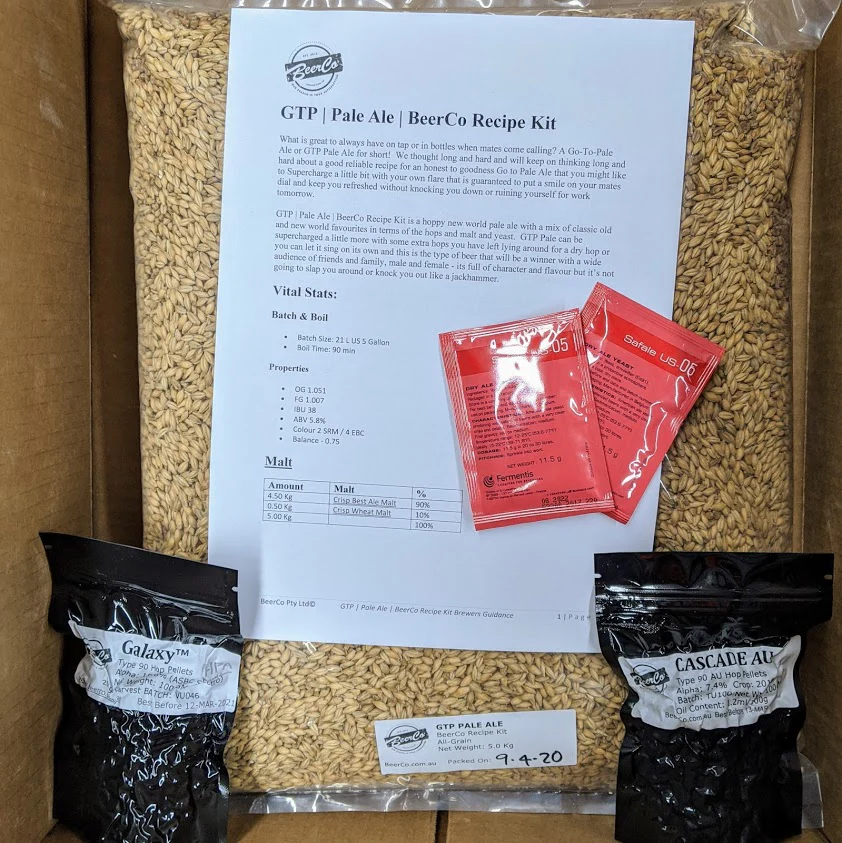 GTP | Pale Ale | BeerCo All Grain Brewers Recipe Kit - Image 3