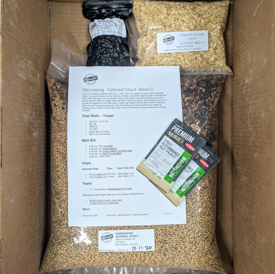 Harrowing | Oatmeal Stout | BeerCo All Grain Brewers Recipe Kit - Image 2