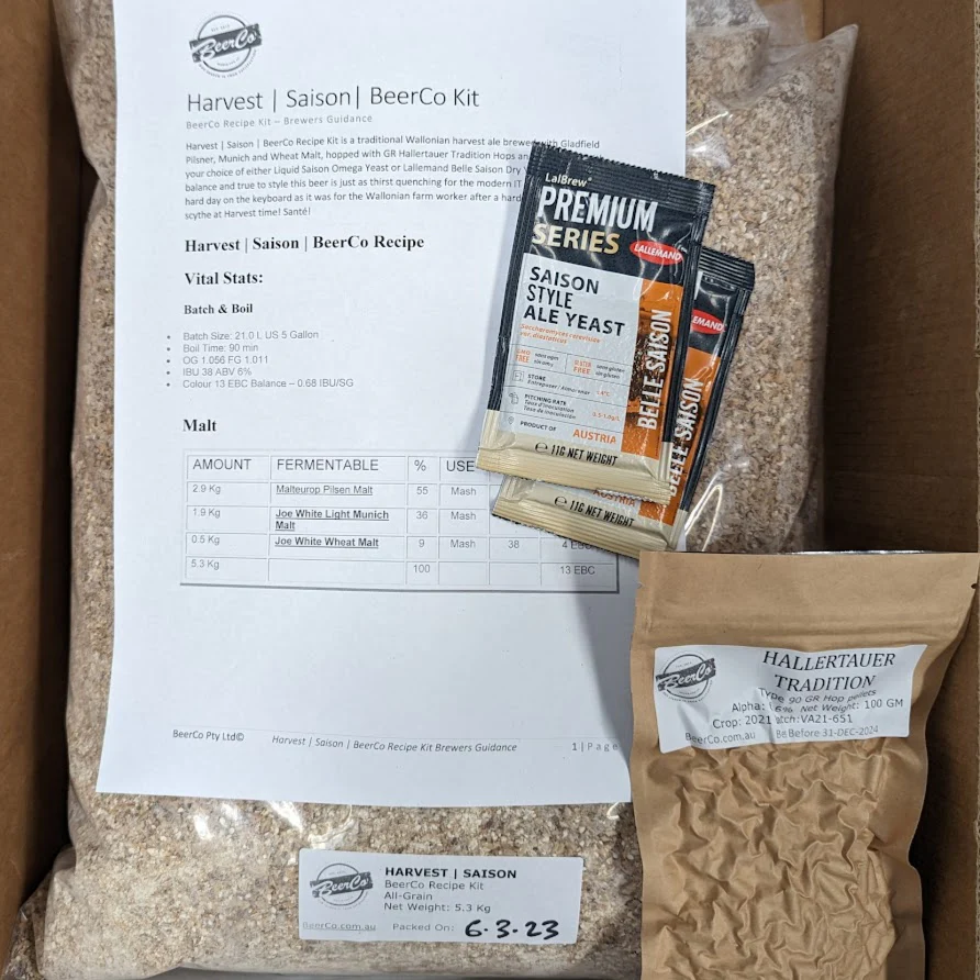 Harvest | Saison | BeerCo All Grain Brewers Recipe Kit - Image 2