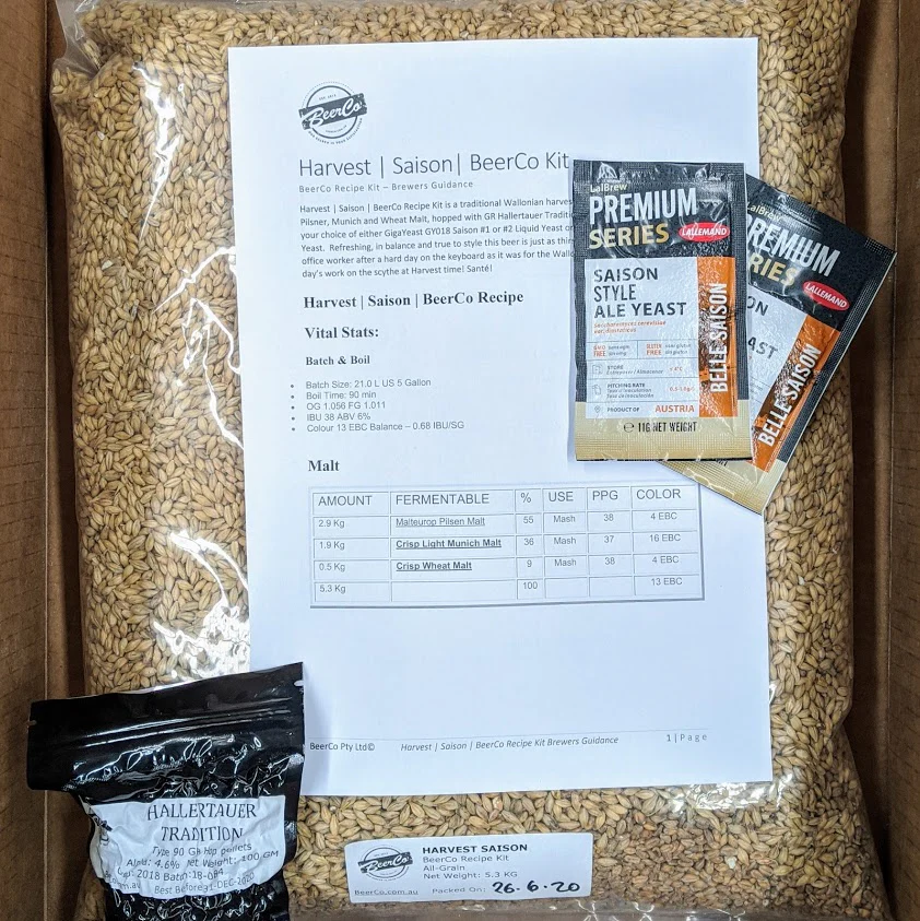 Harvest | Saison | BeerCo All Grain Brewers Recipe Kit - Image 3