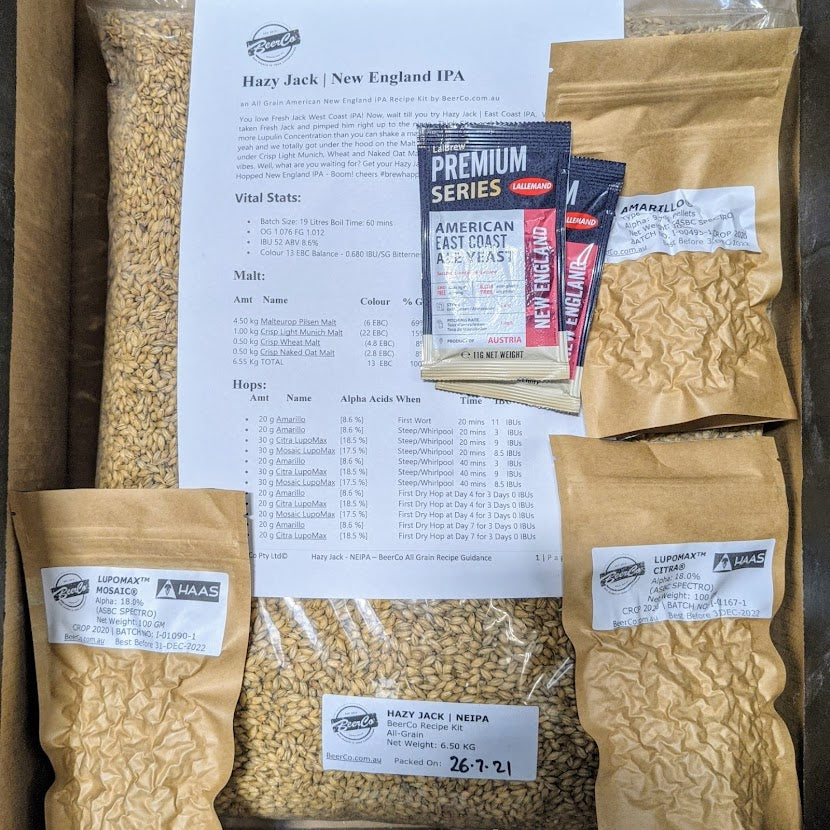Hazy Jack | NEIPA | BeerCo All Grain Brewers Recipe Kit - Image 2