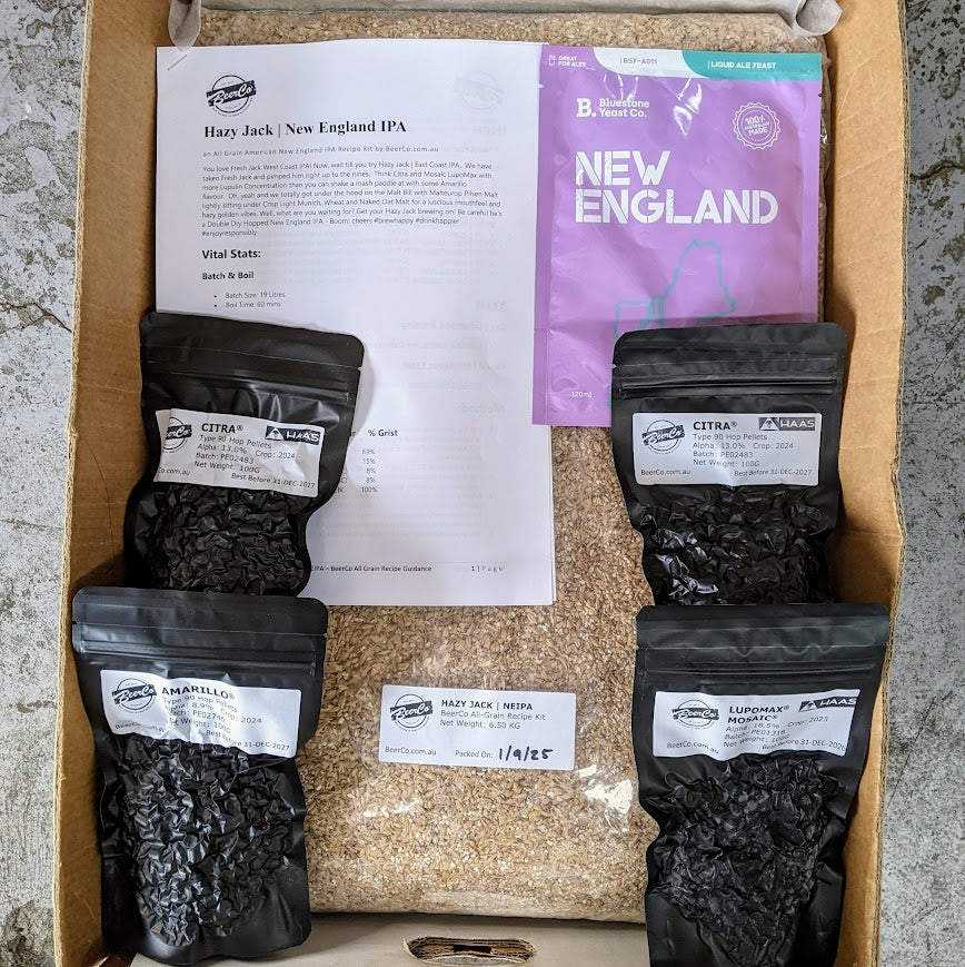 Hazy Jack | NEIPA | BeerCo All Grain Brewers Recipe Kit - Image 5