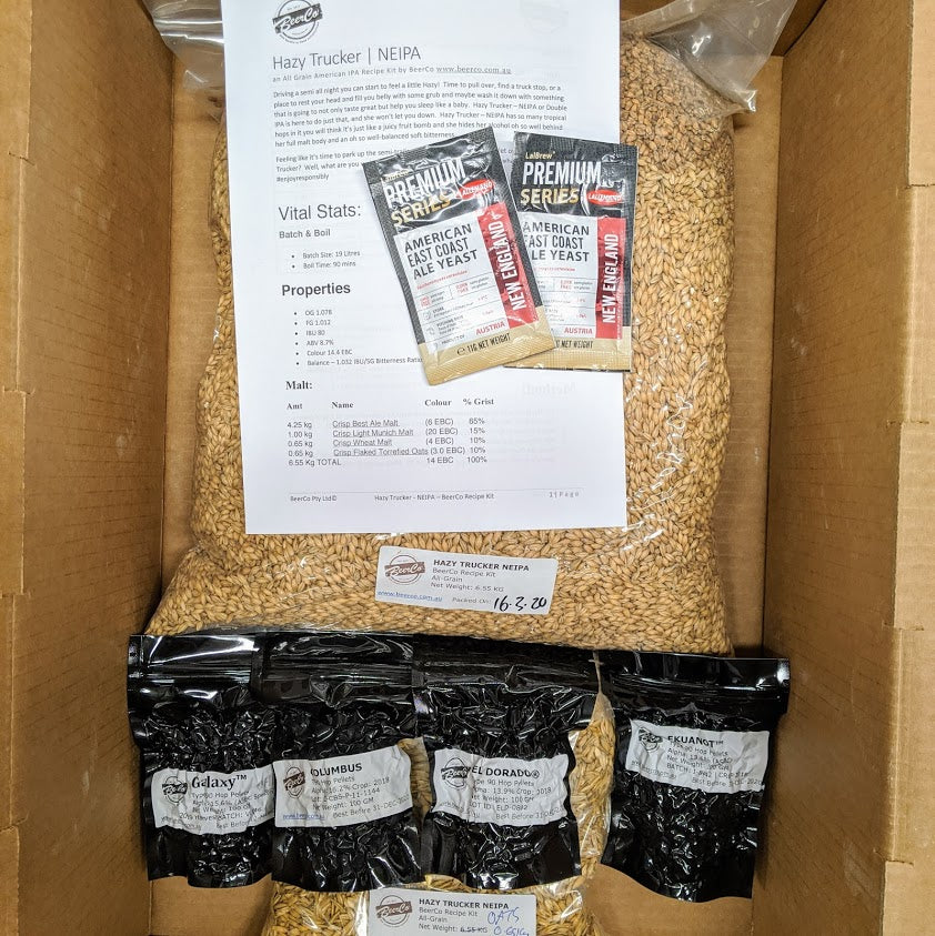 Hazy Trucker | NEIPA | BeerCo All Grain Brewers Recipe Kit - Image 3
