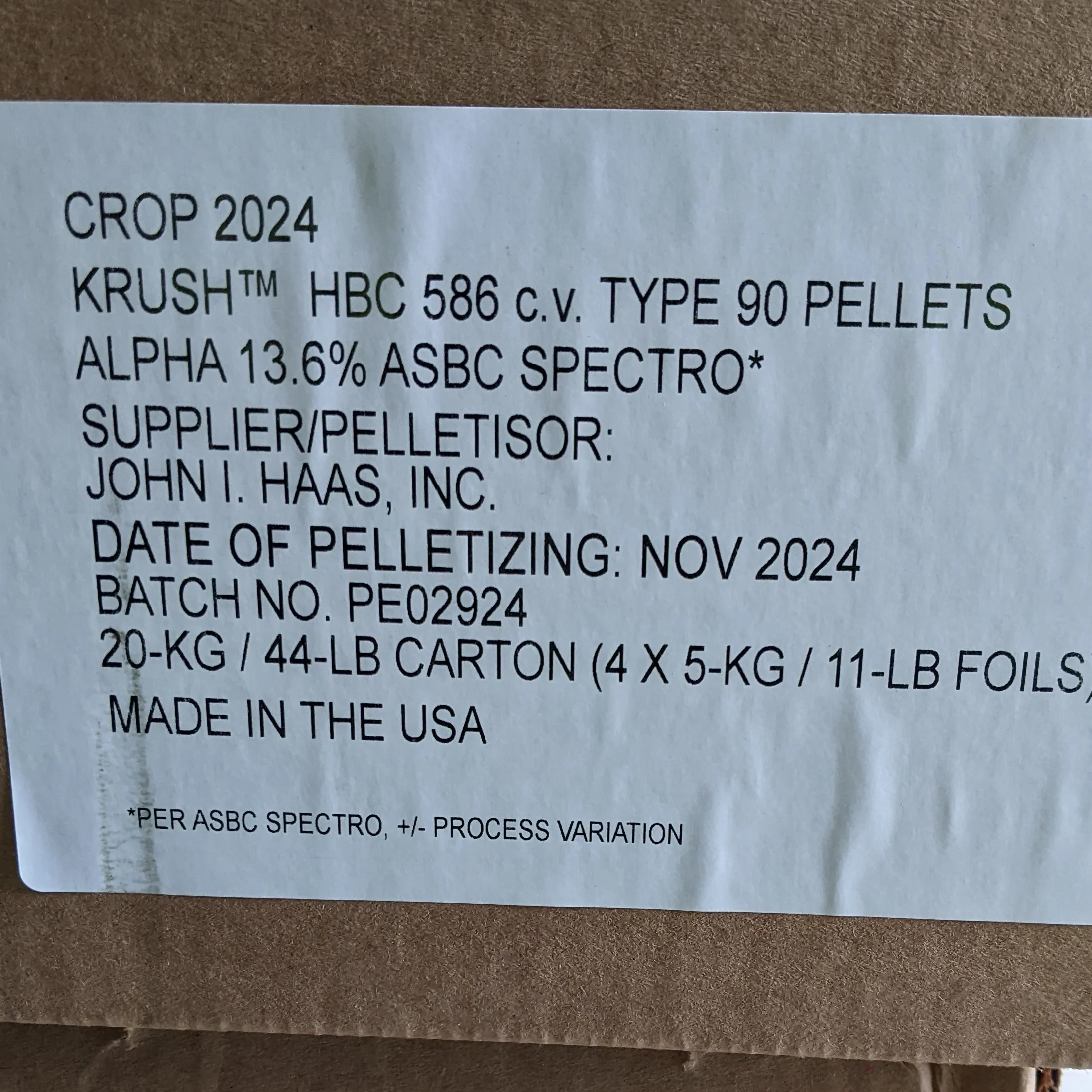 Krush® HBC 586 US Hops - Image 6