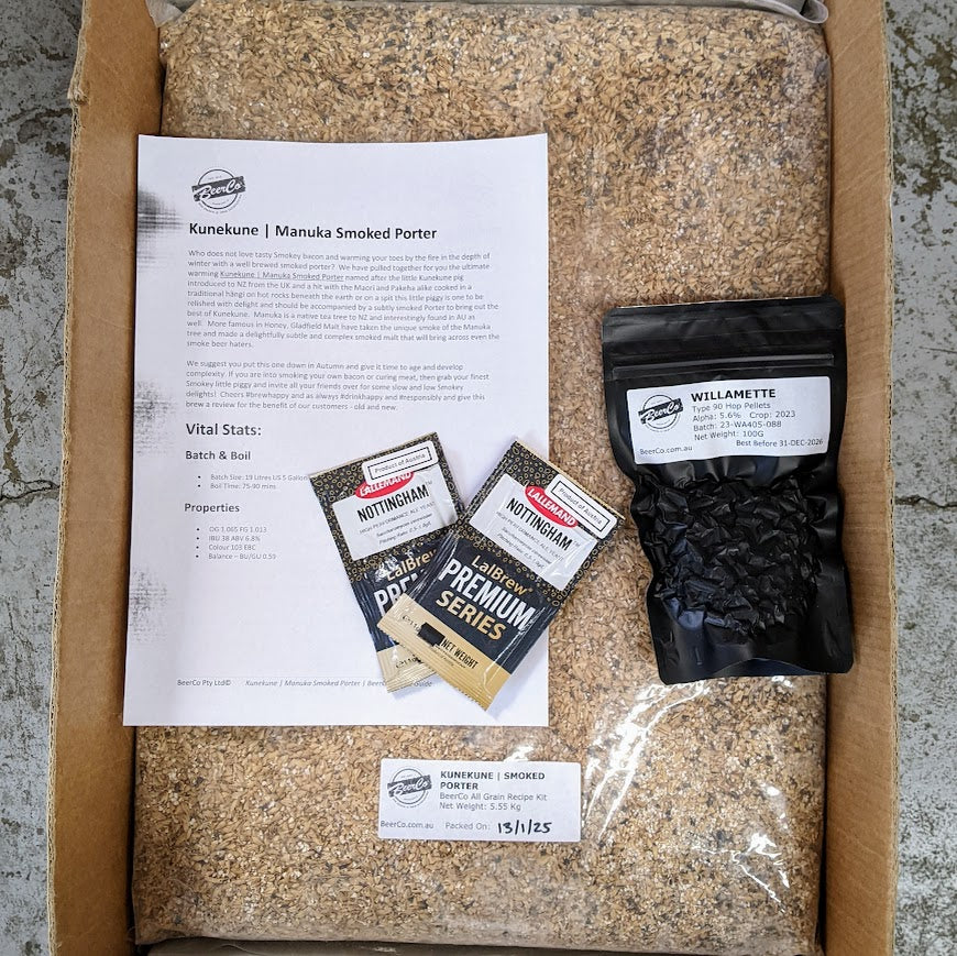 Kunekune | Manuka Smoked Porter | BeerCo All Grain Brewers Recipe Kit - Image 3