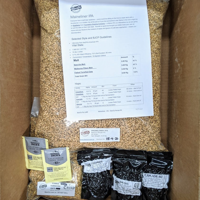 Maineliner | IPA | BeerCo All Grain Brewers Recipe Kit - Image 2