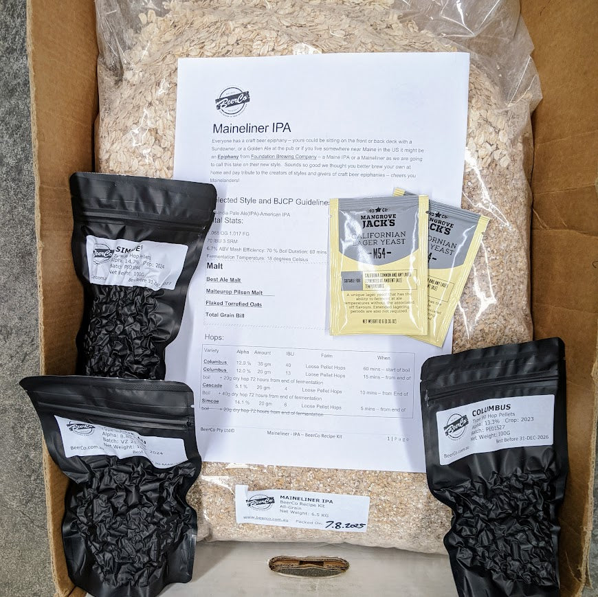 Maineliner | IPA | BeerCo All Grain Brewers Recipe Kit - Image 5