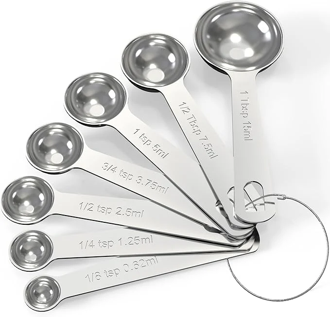 Measuring Spoons | Set of 7 | Stainless Steel - Image 3