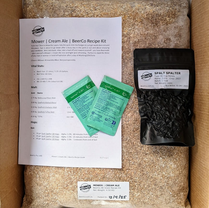 Mower | Cream Ale | BeerCo All Grain Recipe Kit - Image 2