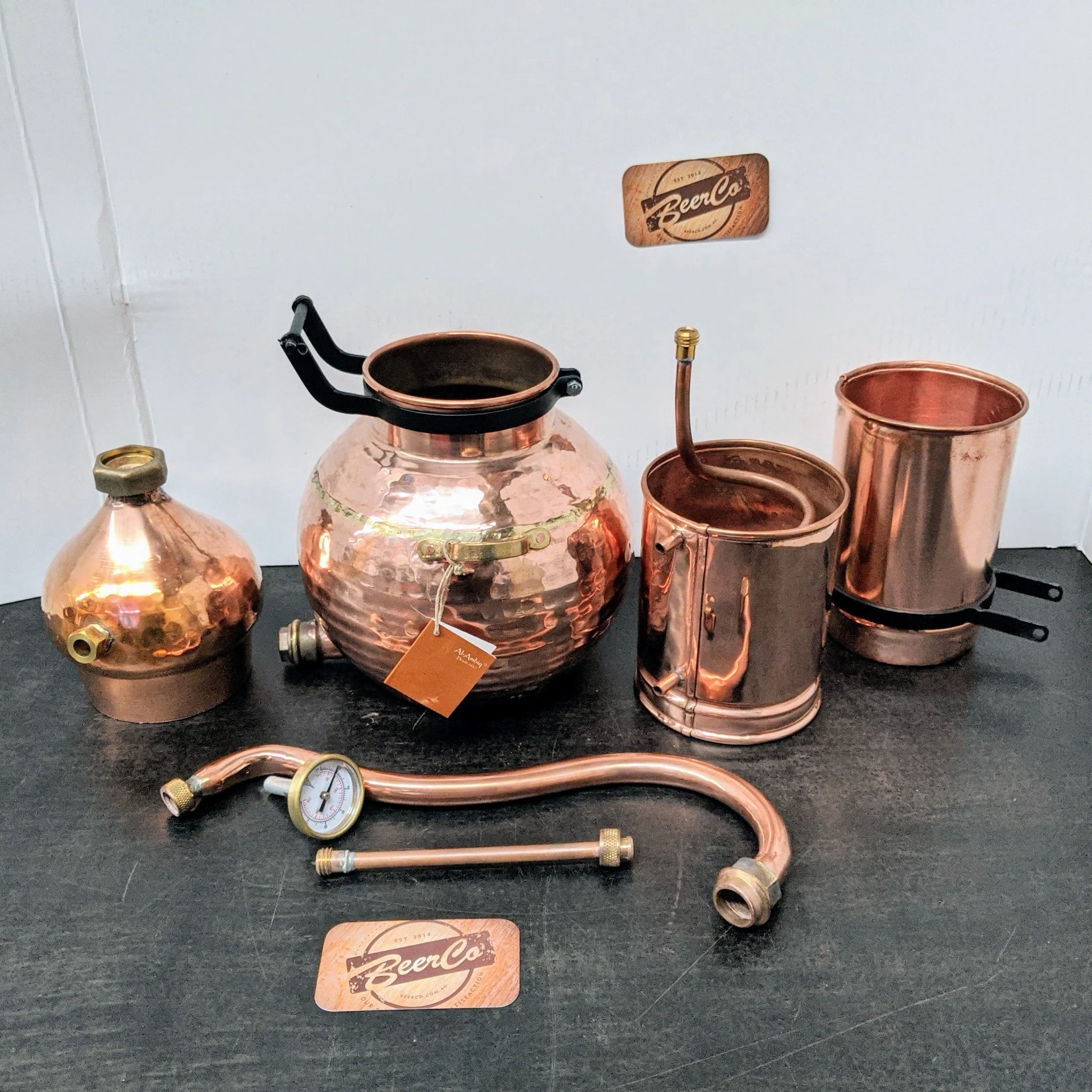 Split Top Rotating Column Copper Alembic Still | Al-Ambiq® - Image 3