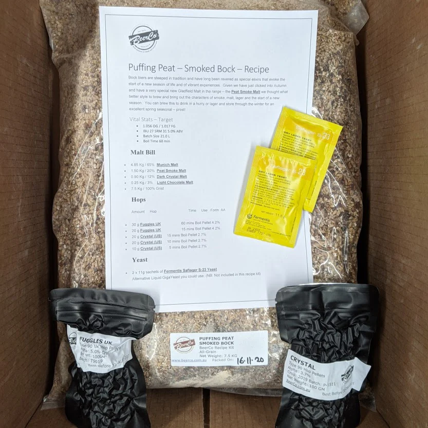 Puffing Peat | Smoked Bock | BeerCo All Grain Brewers Recipe Kit - Image 2