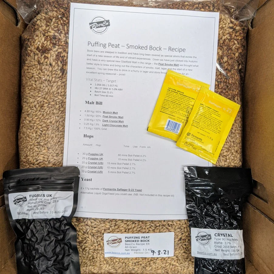Puffing Peat | Smoked Bock | BeerCo All Grain Brewers Recipe Kit - Image 3