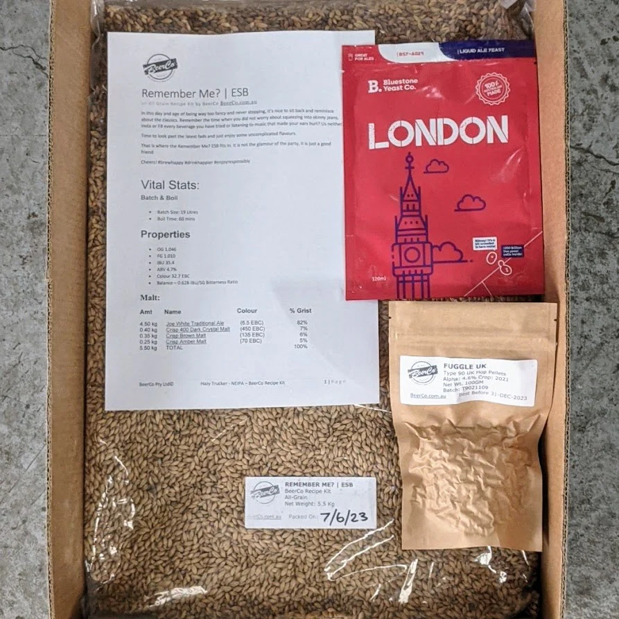 Remember Me | ESB | BeerCo All Grain Brewers Recipe Kit - Image 3