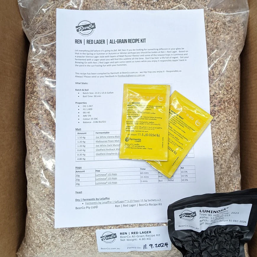 Ren | Red Lager | BeerCo All Grain Brewers Recipe Kit - Image 2