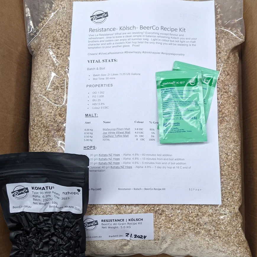 Resistance | Kölsch | BeerCo All Grain Brewers Recipe Kit - Image 2