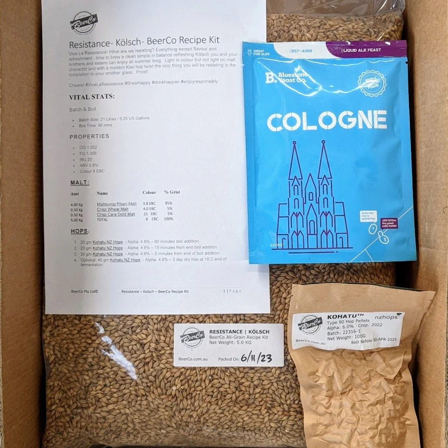 Resistance | Kölsch | BeerCo All Grain Brewers Recipe Kit - Image 3