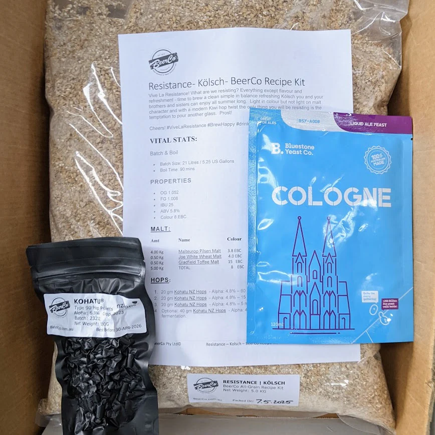 Resistance | Kölsch | BeerCo All Grain Brewers Recipe Kit - Image 4