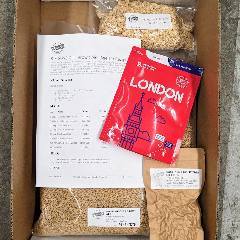 RESPECT | Brown Ale | BeerCo All Grain Brewers Recipe Kit - Image 2