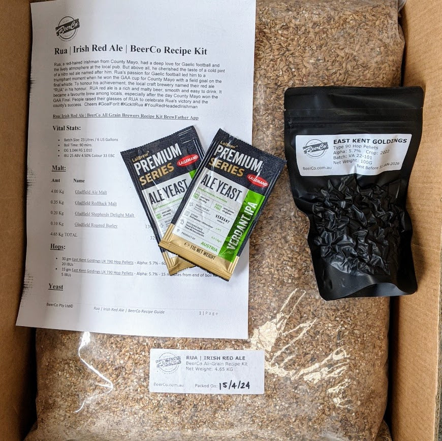 Rua | Irish Red Ale | BeerCo All Grain Brewers Recipe Kit - Image 3