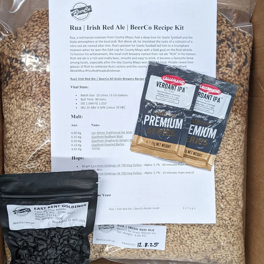 Rua | Irish Red Ale | BeerCo All Grain Brewers Recipe Kit - Image 4