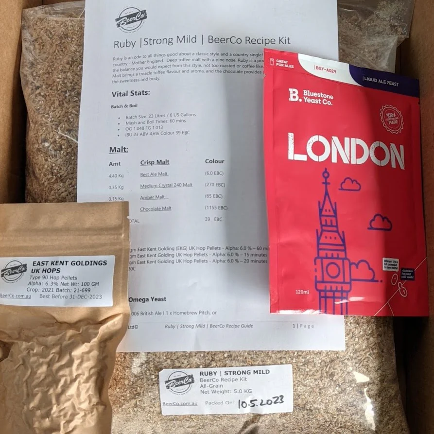Ruby | Strong Mild | BeerCo All Grain Brewers Recipe Kit - Image 5