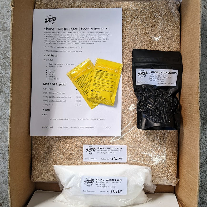 Shane | Aussie Lager | BeerCo All Grain Brewers Recipe Kit - Image 4