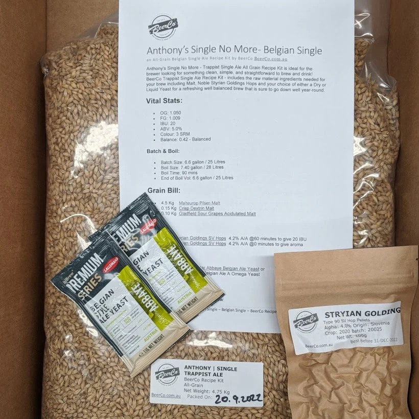Anthony | Single Trappist Ale | BeerCo All Grain Brewers Recipe Kit - Image 3
