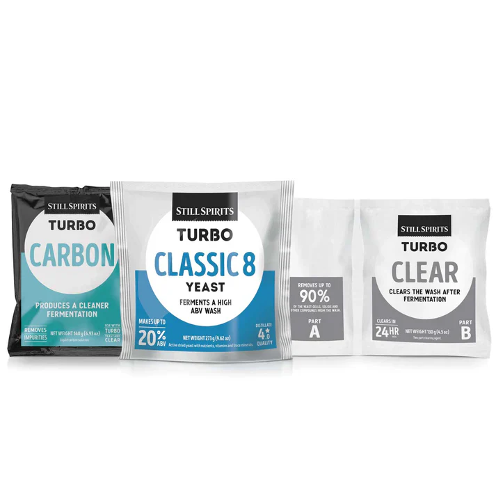 Still Spirits | Classic 8 Pack | Turbo Yeast + Clear + Carbon