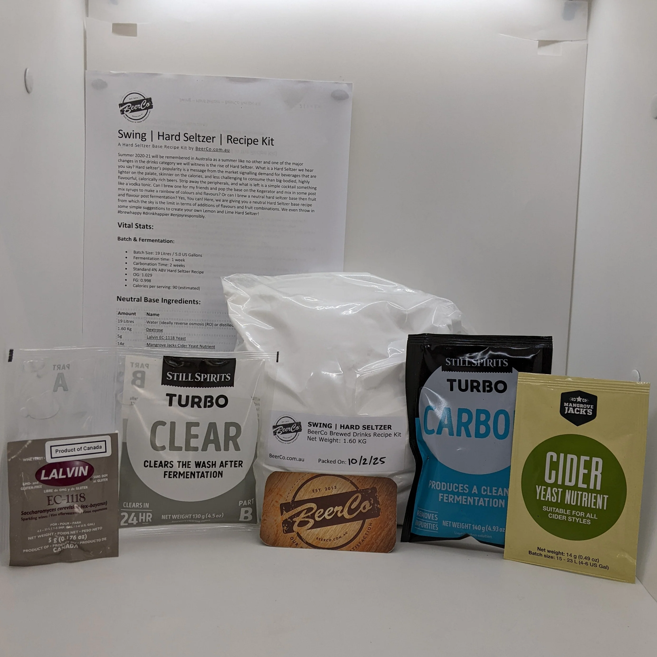 Swing | Hard Seltzer | BeerCo Hard Seltzer Recipe Kit - Image 13
