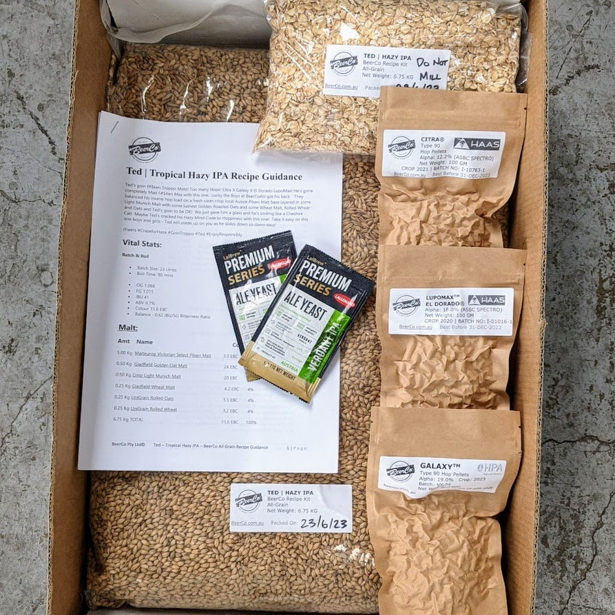 Ted | Troppo Hazy IPA | BeerCo All Grain Brewers Recipe Kit - Image 4