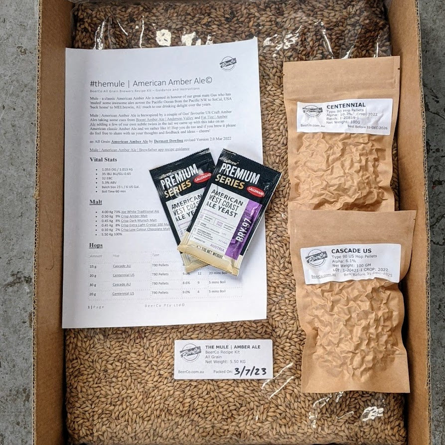 The Mule | American Amber Ale | BeerCo All Grain Brewers Recipe Kit - Image 4